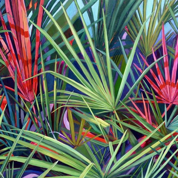 White palms of paradise New